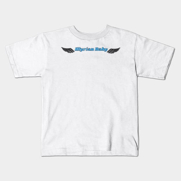 Illyrian Baby (with wings) - ACOTAR SJM Kids T-Shirt by harjotkaursaini